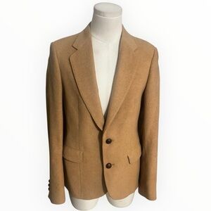 CORPORATE WOMAN 100% Camel Hair Tan Blazer Jacket Vintage Work Business 80’s 6